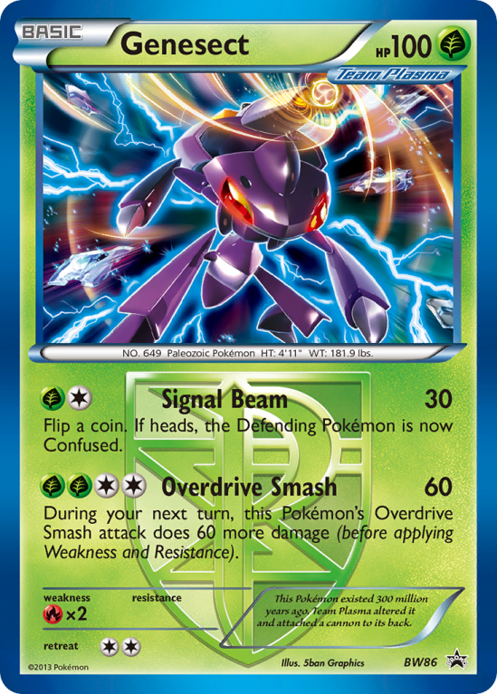 Genesect BW86/101 Black & White BW Black Star Promos