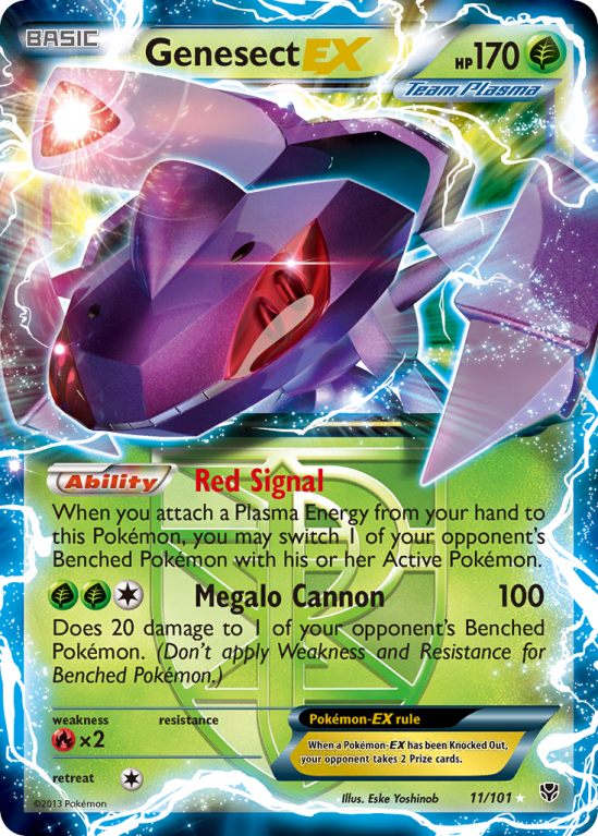 Genesect-EX 11/101 Black & White Plasma Blast