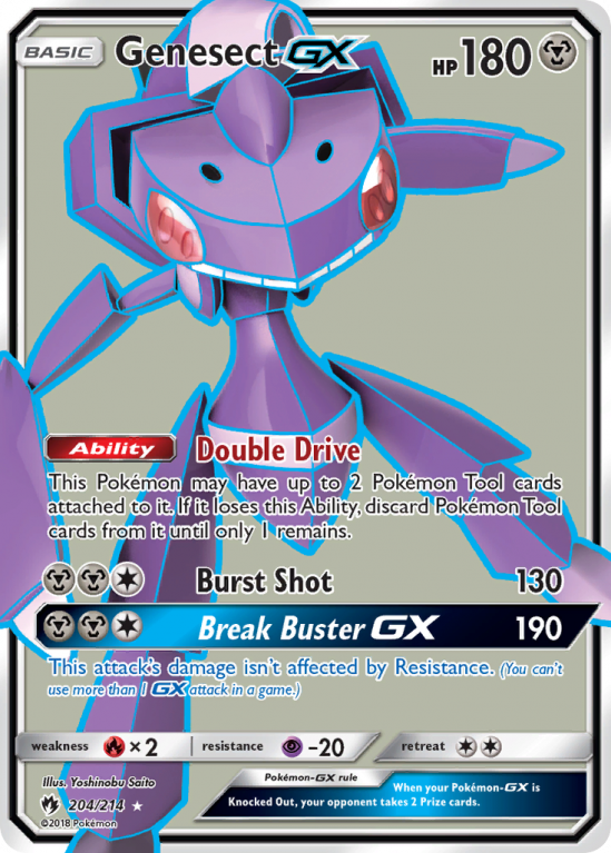 Genesect-GX 204/214 Sun & Moon Lost Thunder