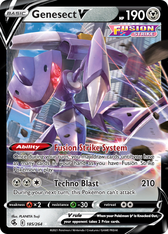 Genesect V 185/264 Sword & Shield Fusion Strike
