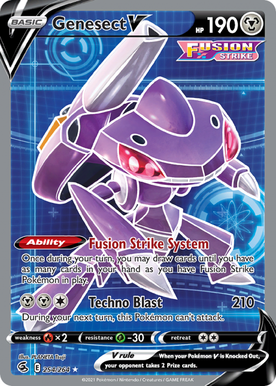 Genesect V 254/264 Sword & Shield Fusion Strike