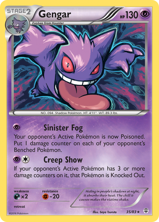 Gengar 35/115 XY Generations