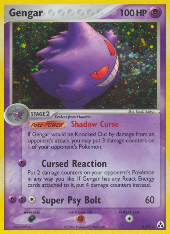 Gengar 5/92 EX Legend Maker