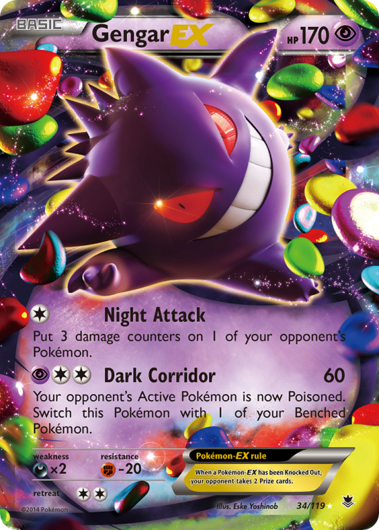 Gengar-EX 34/119 XY Phantom Forces