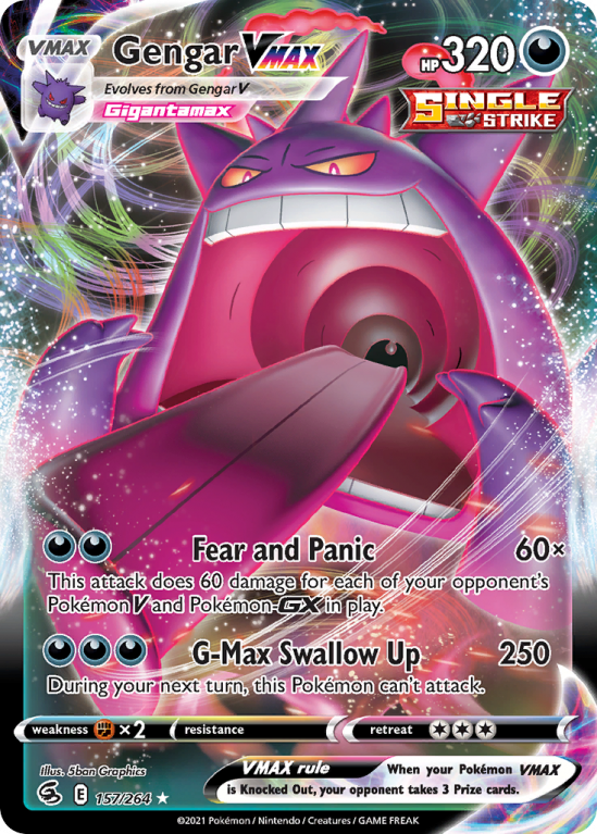 Gengar VMAX 157/264 Sword & Shield Fusion Strike