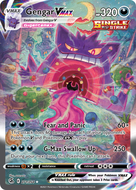 Gengar VMAX 271/264 Sword & Shield Fusion Strike