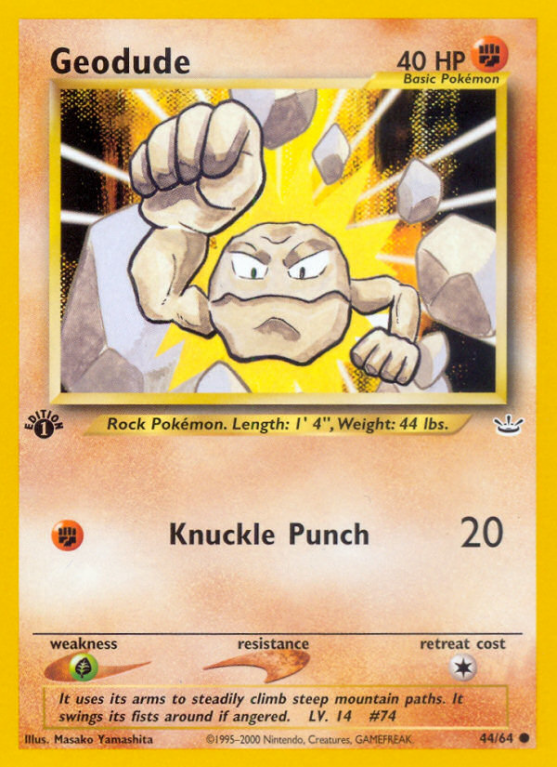 Geodude 44/66 Neo Neo Revelation