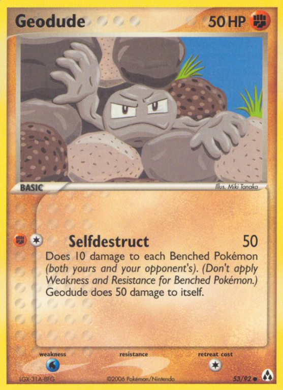 Geodude 53/92 EX Legend Maker