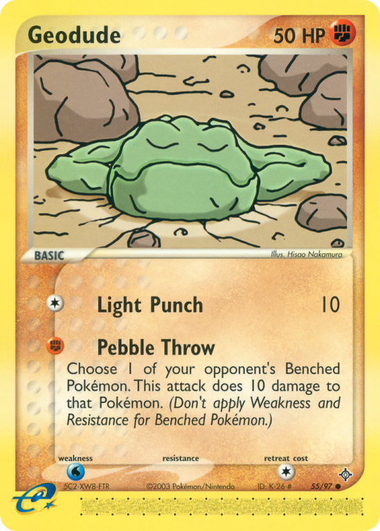 Geodude 55/97 EX Dragon