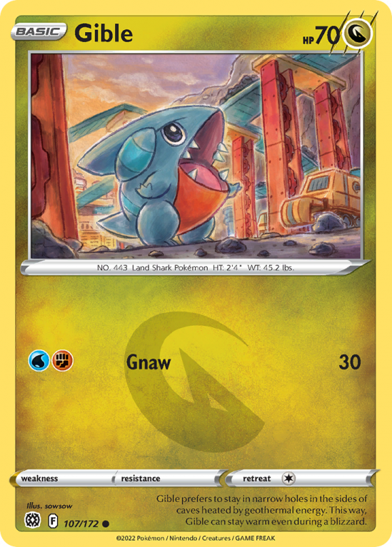 Gible 107/172 Sword & Shield Brilliant Stars