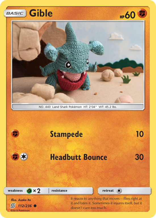 Gible 112/236 Sun & Moon Unified Minds