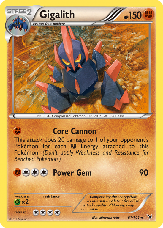 Gigalith 61/101 Black & White Noble Victories