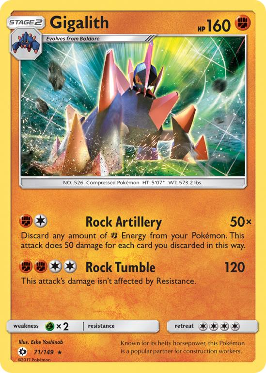 Gigalith 71/149 Sun & Moon Sun & Moon