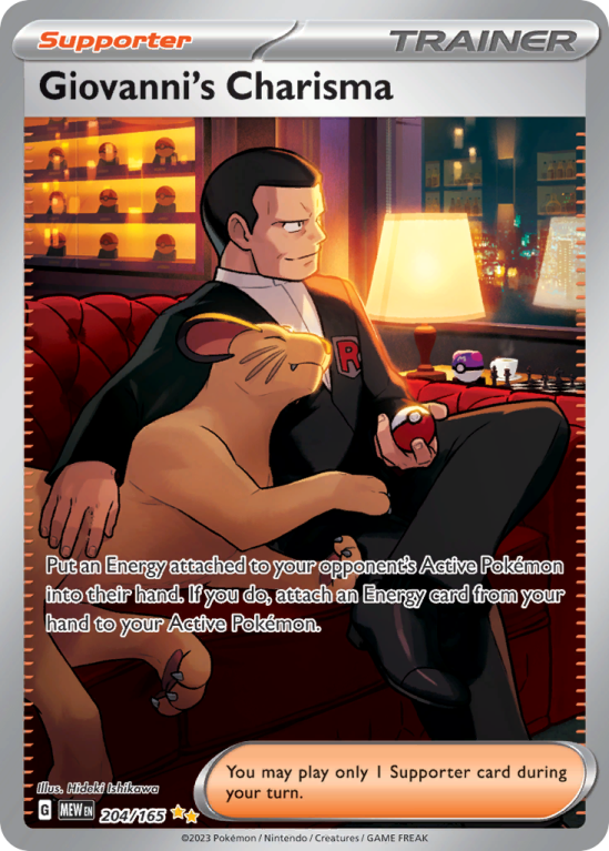 Giovanni's Charisma 204/165 Scarlet & Violet 151