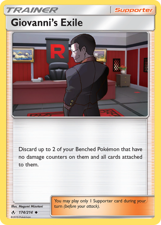 Giovanni's Exile 174/214 Sun & Moon Unbroken Bonds