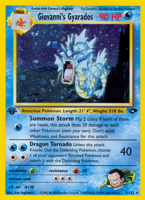 Giovanni's Gyarados 5/132 Gym Gym Challenge