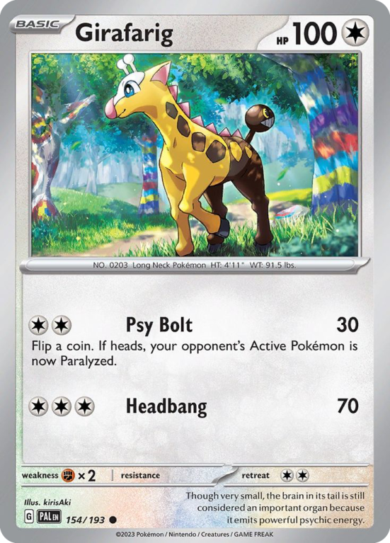 Girafarig 154/193 Scarlet & Violet Paldea Evolved