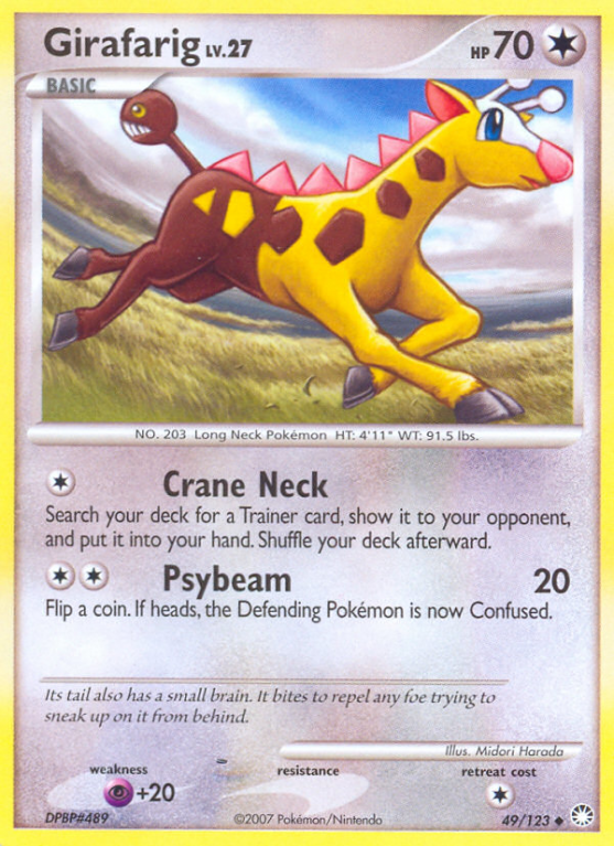 Girafarig 49/123 Diamond & Pearl Mysterious Treasures