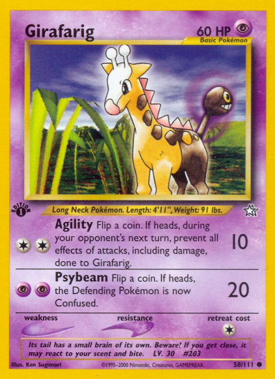 Girafarig 58/111 Neo Neo Genesis