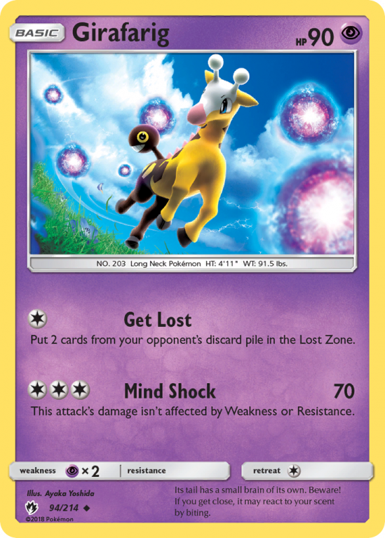 Girafarig 94/214 Sun & Moon Lost Thunder