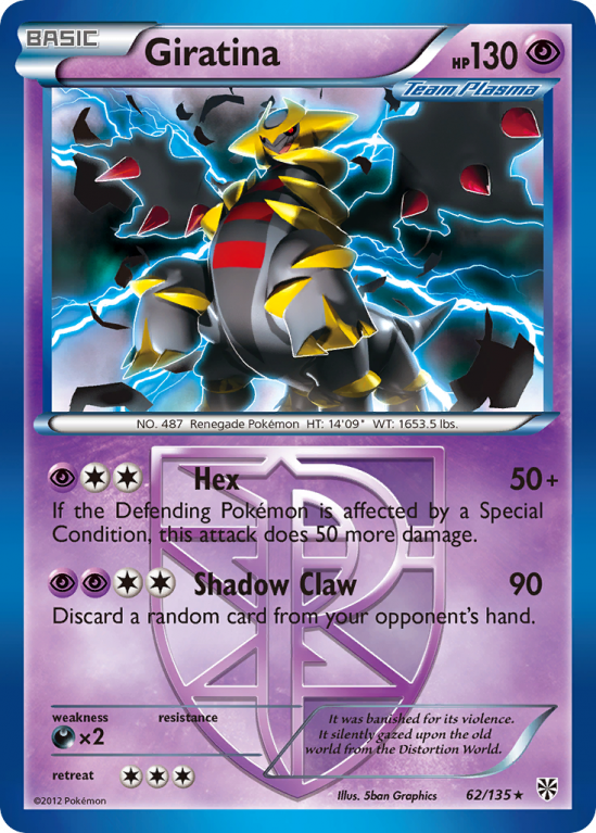 Giratina 62/135 Black & White Plasma Storm