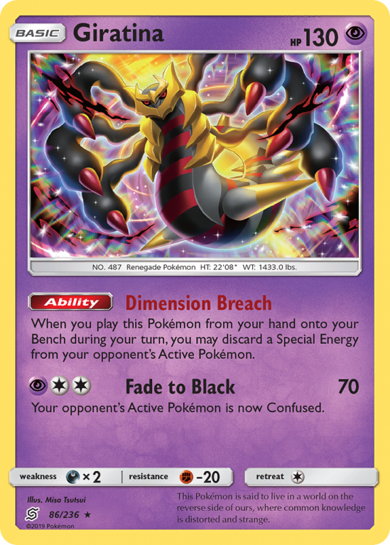 Giratina 86/236 Sun & Moon Unified Minds