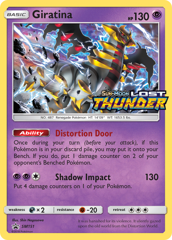 Giratina SM151/156 Sun & Moon SM Black Star Promos
