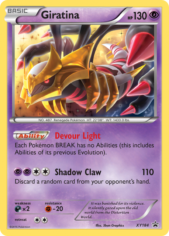 Giratina XY184/183 XY XY Black Star Promos