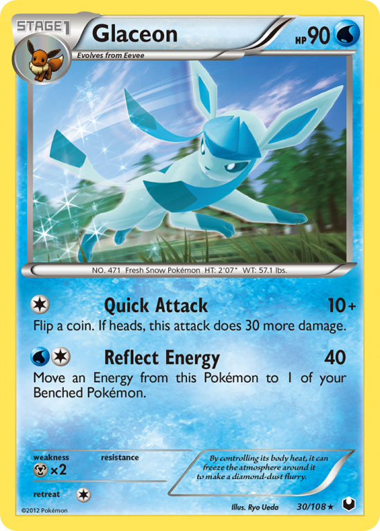 Glaceon 30/108 Black & White Dark Explorers