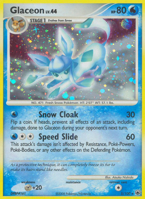 Glaceon 5/100 Diamond & Pearl Majestic Dawn