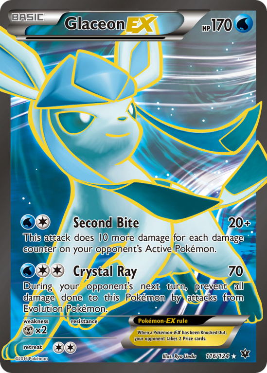 Glaceon-EX 116/124 XY Fates Collide