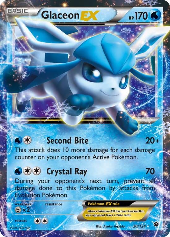 Glaceon-EX 20/124 XY Fates Collide