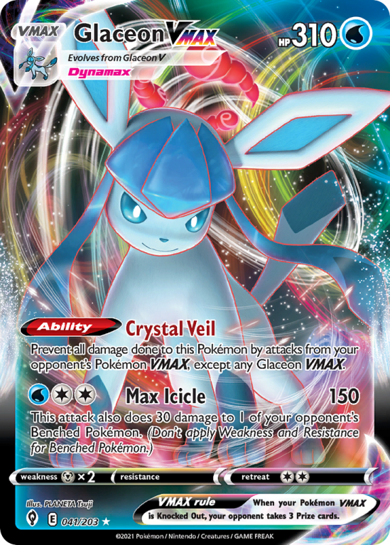 Glaceon VMAX 41/203 Sword & Shield Evolving Skies