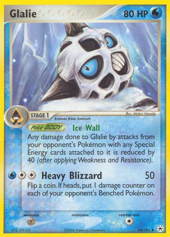 Glalie 34/101 EX Hidden Legends