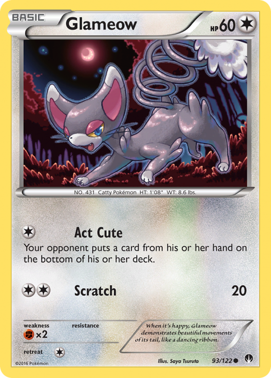 Glameow 93/122 XY BREAKpoint
