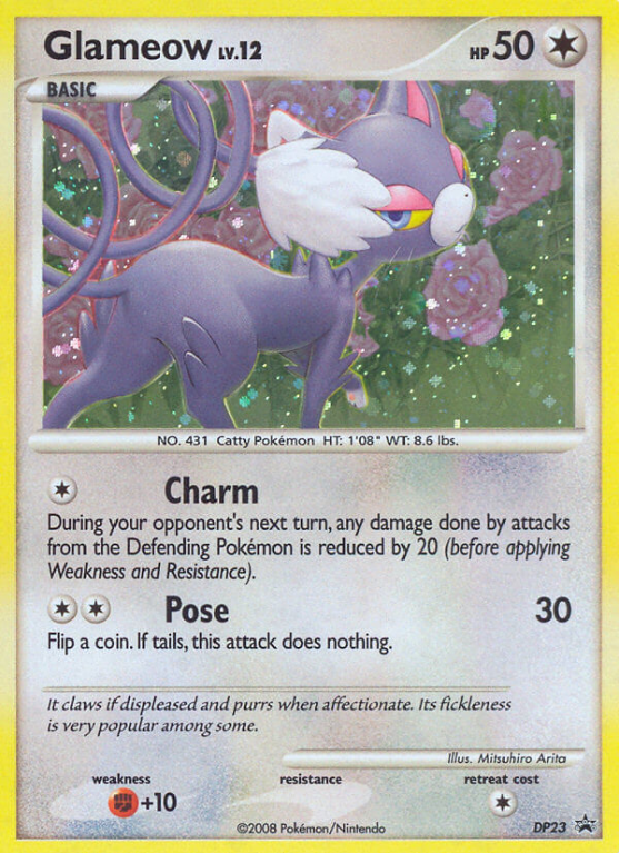 Glameow DP23/56 Diamond & Pearl DP Black Star Promos