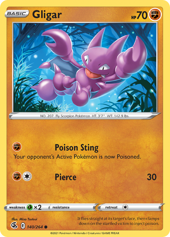 Gligar 140/264 Sword & Shield Fusion Strike