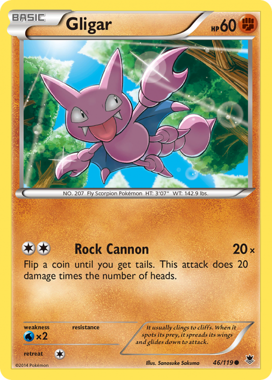 Gligar 46/119 XY Phantom Forces