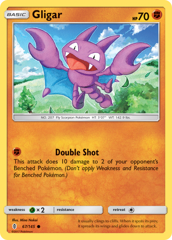 Gligar 67/145 Sun & Moon Guardians Rising