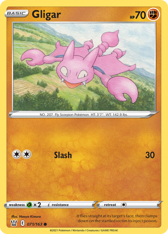 Gligar 71/163 Sword & Shield Battle Styles