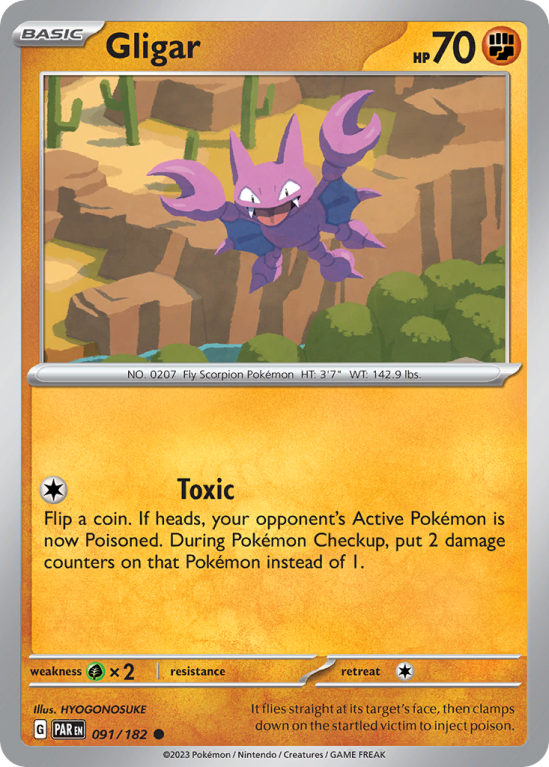 Gligar 91/182 Scarlet & Violet Paradox Rift