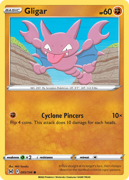 Gligar 95/196 Sword & Shield Lost Origin
