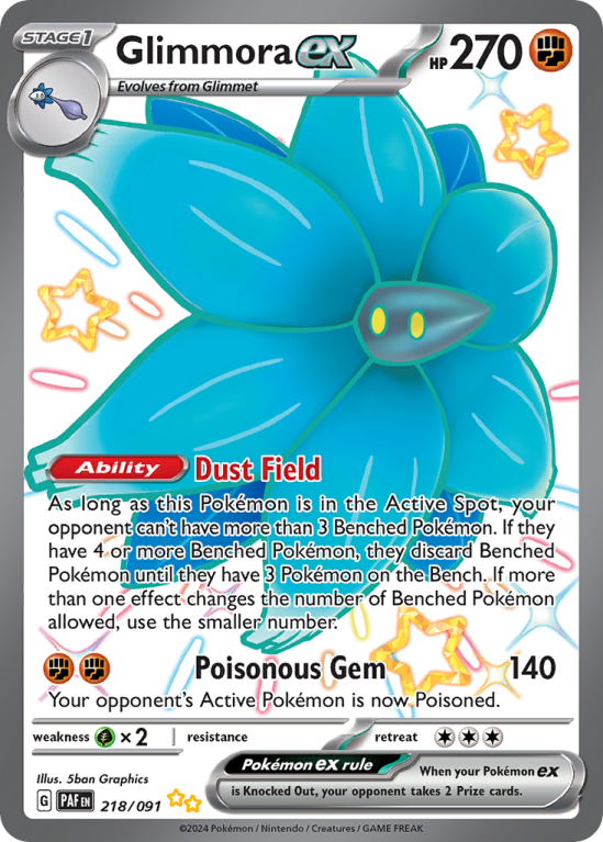Glimmora ex 218/91 Scarlet & Violet Paldean Fates