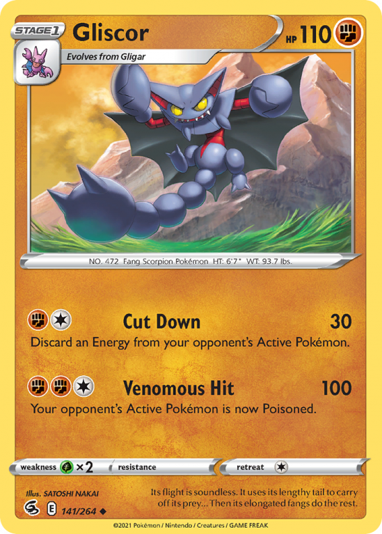 Gliscor 141/264 Sword & Shield Fusion Strike