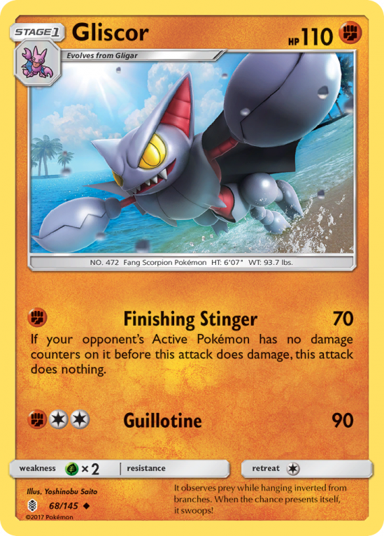 Gliscor 68/145 Sun & Moon Guardians Rising