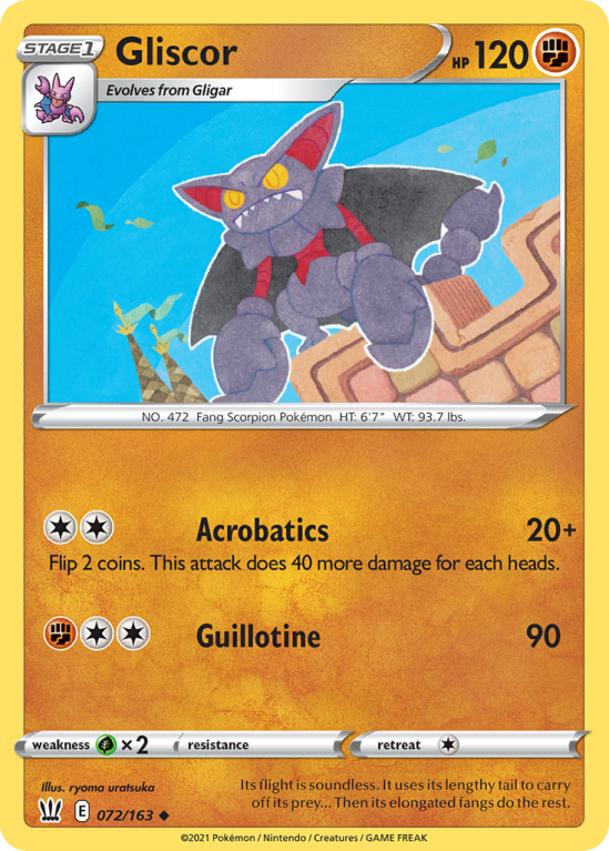 Gliscor 72/163 Sword & Shield Battle Styles