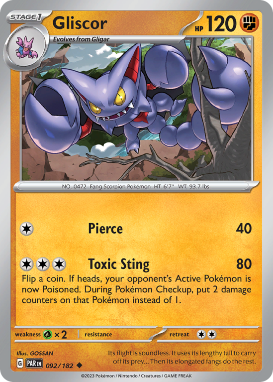 Gliscor 92/182 Scarlet & Violet Paradox Rift