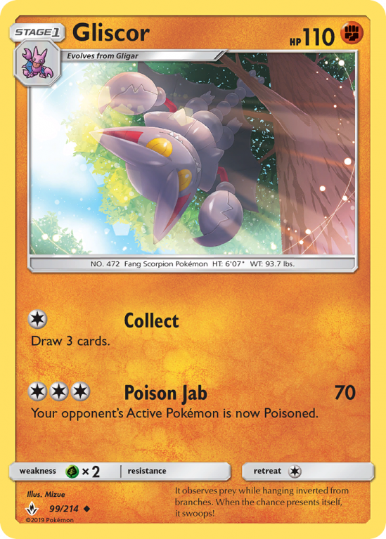 Gliscor 99/214 Sun & Moon Unbroken Bonds