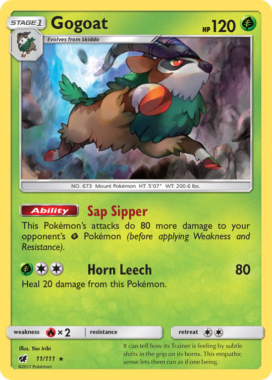 Gogoat 11/111 Sun & Moon Crimson Invasion