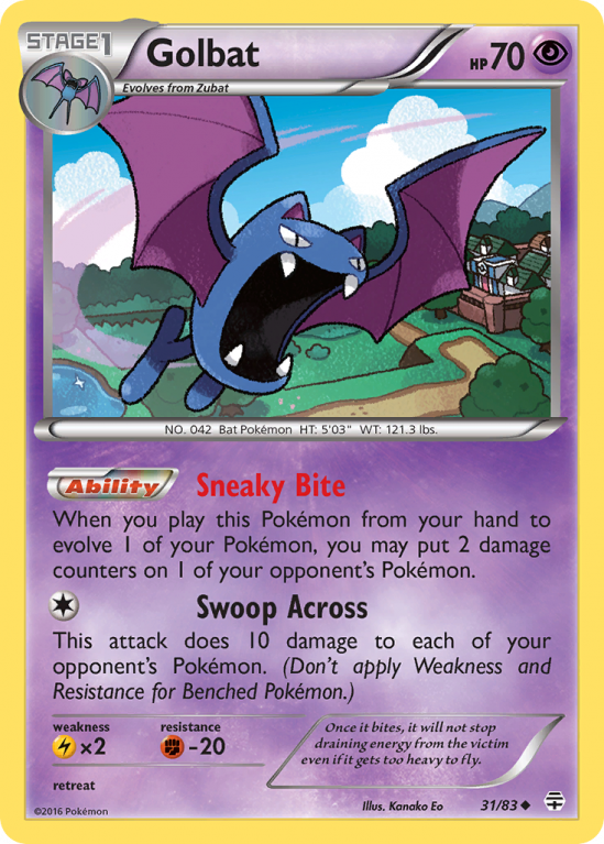 Golbat 31/115 XY Generations